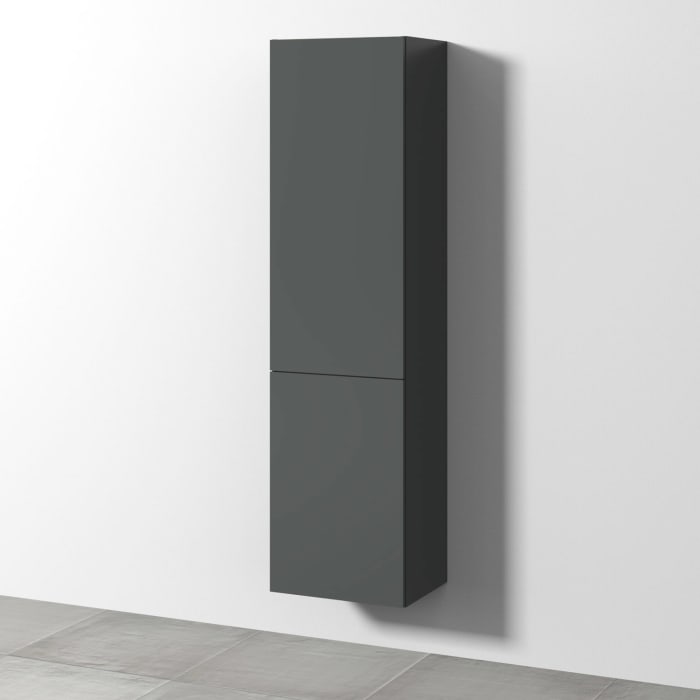 Sanipa 3way Stauraumschrank 45 cm, 1 Wäschekorbklappe, 1 Tür Anschlag links mit Push to open