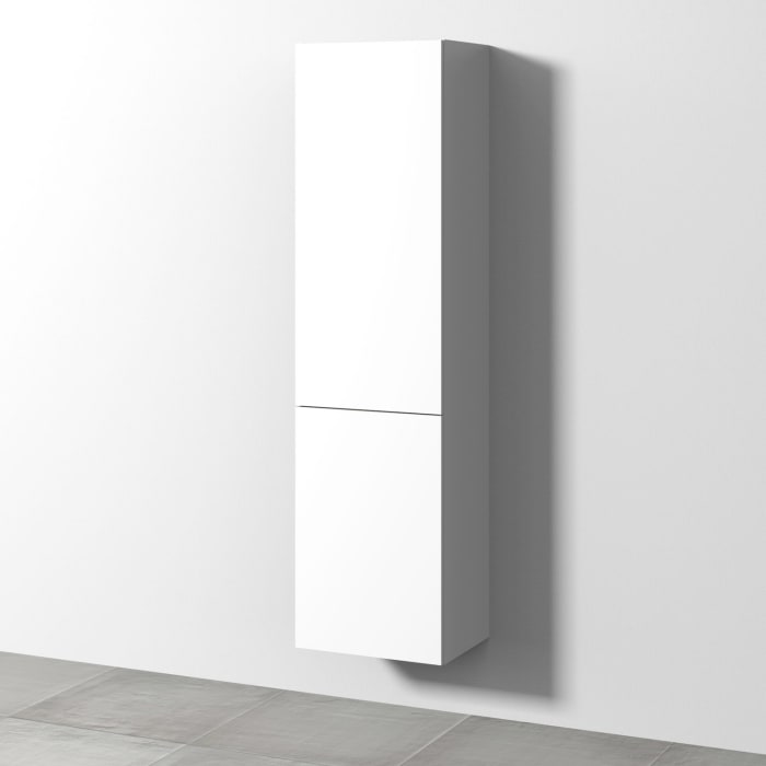 Sanipa 3way Stauraumschrank 45 cm, 1 Wäschekorbklappe, 1 Tür Anschlag links mit Push to open