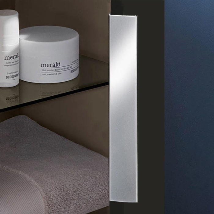 Sanipa 3way Stauraumschrank 60 cm, 1 Tür Anschlag rechts mit Aufsatzgriff, 1 offenes Fach