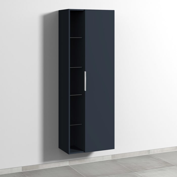 Sanipa 3way Stauraumschrank 60 cm, 1 Tür Anschlag rechts mit Aufsatzgriff, 1 offenes Fach