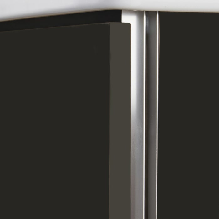 Sanipa 3way Kombination mit Keramikwaschtisch Design 60 cm, 2 Auszüge mit Griffleiste