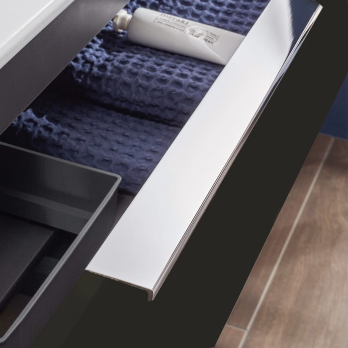 Sanipa 3way Kombination mit Keramik-Doppelwaschtisch Design 120 cm, 4 Auszüge mit Aufsatz-Griff