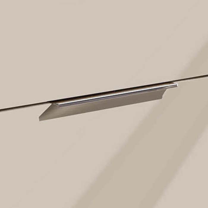 Sanipa 3way Kombination mit Keramikwaschtisch Design 60 cm, 2 Auszüge mit Aufsatz-Griff