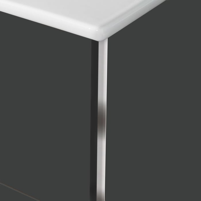 Sanipa 3way Kombination mit Keramikwaschtisch Finion 80 cm, 2 Auszüge mit Griff-Leiste