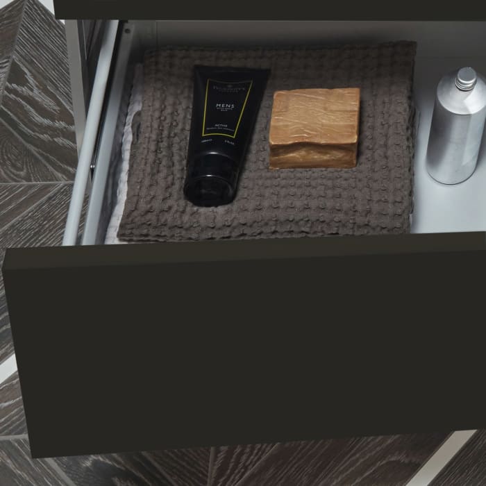 Sanipa 3way Unterschrank 100 cm, 2 Auszüge, Push to open mit Villeroy & Boch Finion Waschtisch