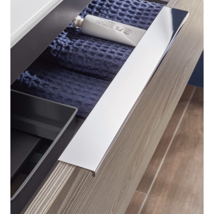 Sanipa 3way Kombination mit Keramik-Doppelwaschtisch Finion 100 cm, 2 Auszüge mit Aufsatz-Griff