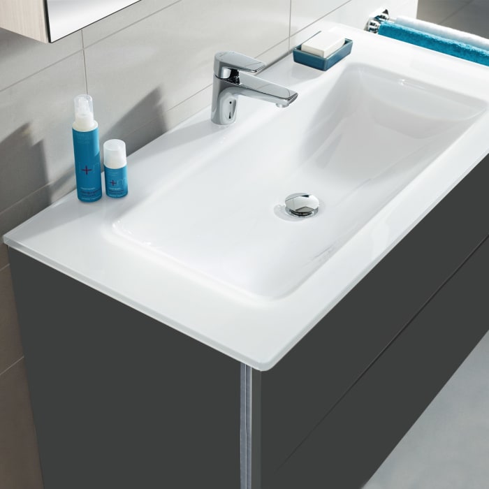 Sanipa 3way Kombination mit Glaswaschtisch 101,5 cm, 2 Auszüge