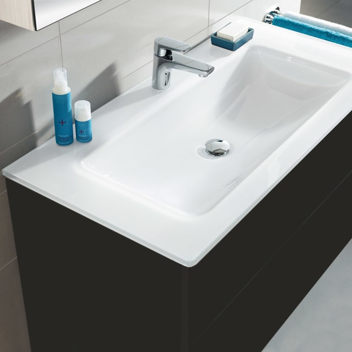 Sanipa 3way Kombination mit Glaswaschtisch 131,5 cm, 4 Auszüge mit Push to open