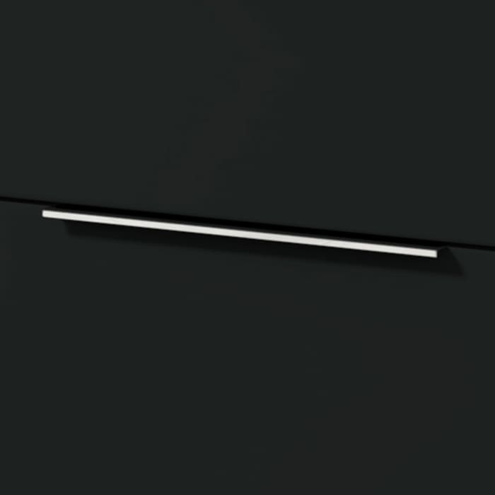 Sanipa 3way Kombination mit Glaswaschtisch 131,5 cm, 4 Auszüge mit Aufsatz-Griff