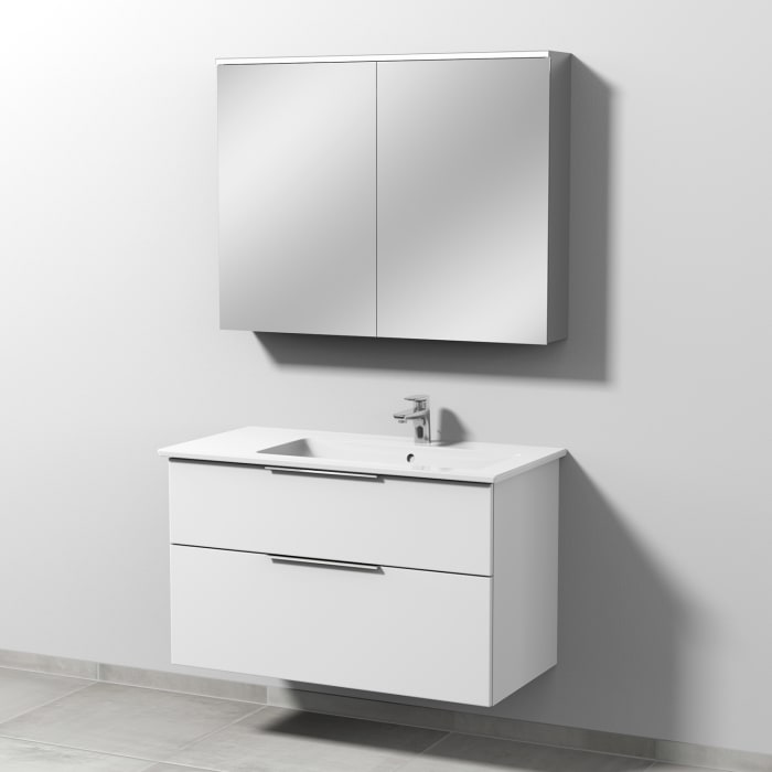 Sanipa 3way Unterschrank 100 cm mit Villeroy & Boch Venticello Waschtisch