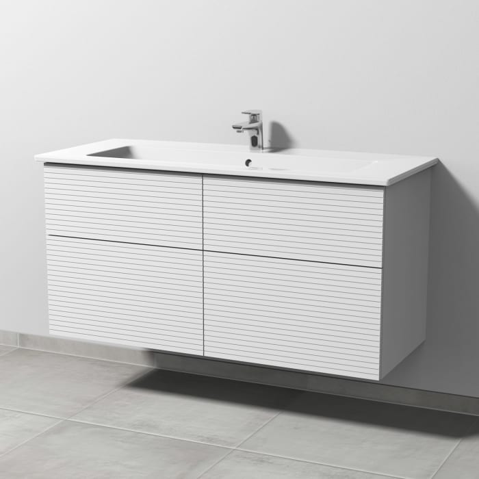 Villeroy & Boch Venticello Waschtisch mit Sanipa 3way-Struktur Unterschrank 120 cm