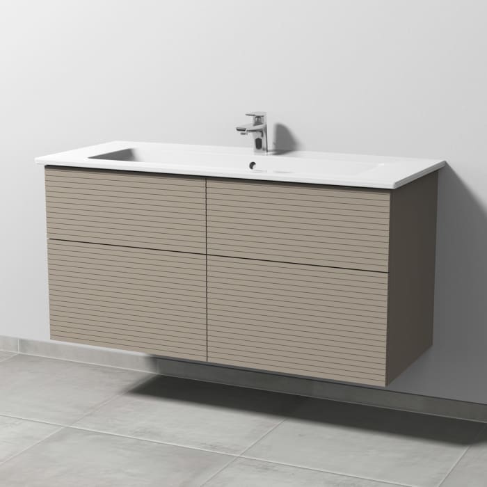 Villeroy & Boch Venticello Waschtisch mit Sanipa 3way-Struktur Unterschrank 120 cm