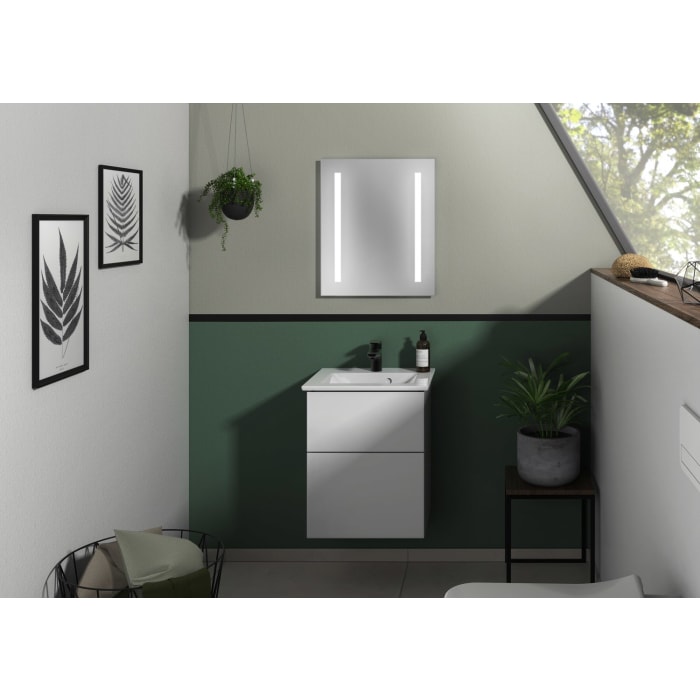 Villeroy & Boch Venticello Waschtisch mit Sanipa 3way-Struktur Unterschrank 50 cm