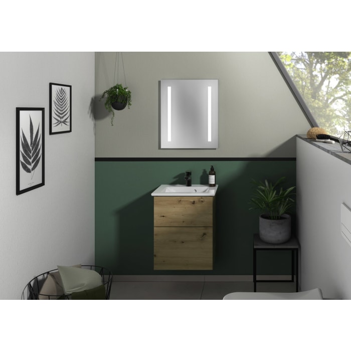 Villeroy & Boch Venticello Waschtisch mit Sanipa 3way-Struktur Unterschrank 50 cm