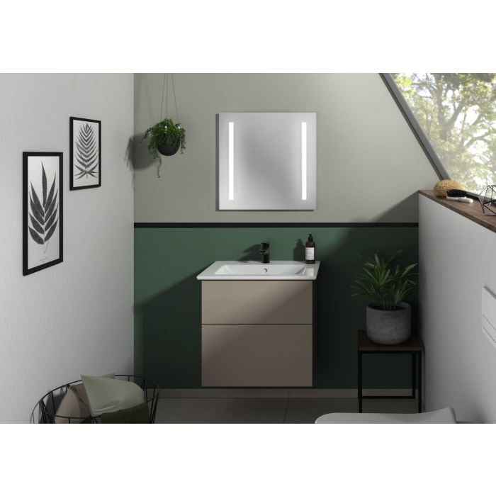 Villeroy & Boch Venticello Waschtisch mit Sanipa 3way-Struktur Unterschrank 65 cm