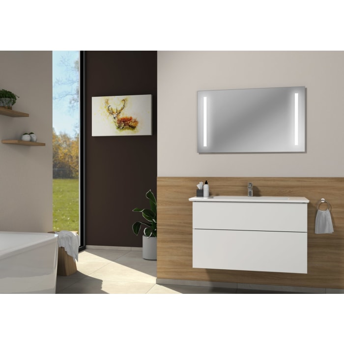 Villeroy & Boch Venticello Waschtisch mit Sanipa 3way-Struktur Unterschrank 100 cm