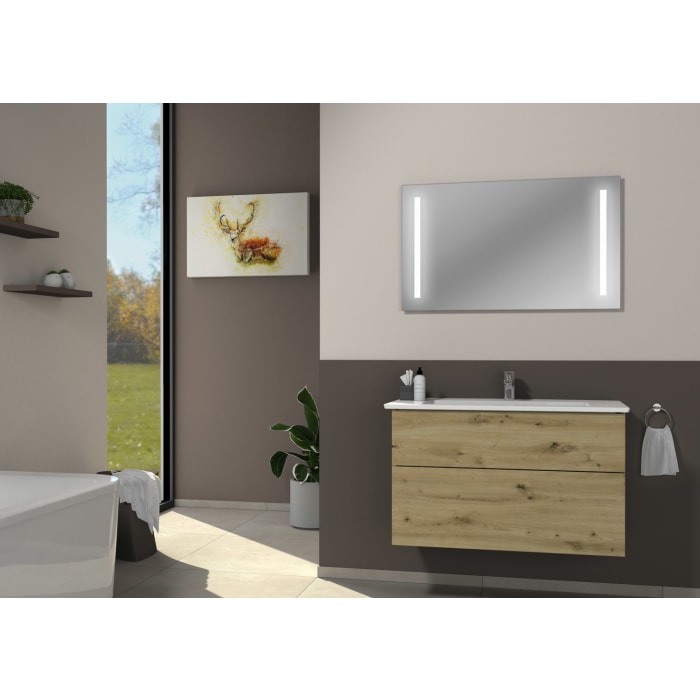 Villeroy & Boch Venticello Waschtisch mit Sanipa 3way-Struktur Unterschrank 100 cm