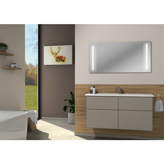 Villeroy & Boch Venticello Waschtisch mit Sanipa 3way-Struktur Unterschrank 120 cm