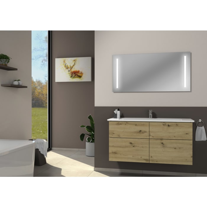 Villeroy & Boch Venticello Waschtisch mit Sanipa 3way-Struktur Unterschrank 120 cm