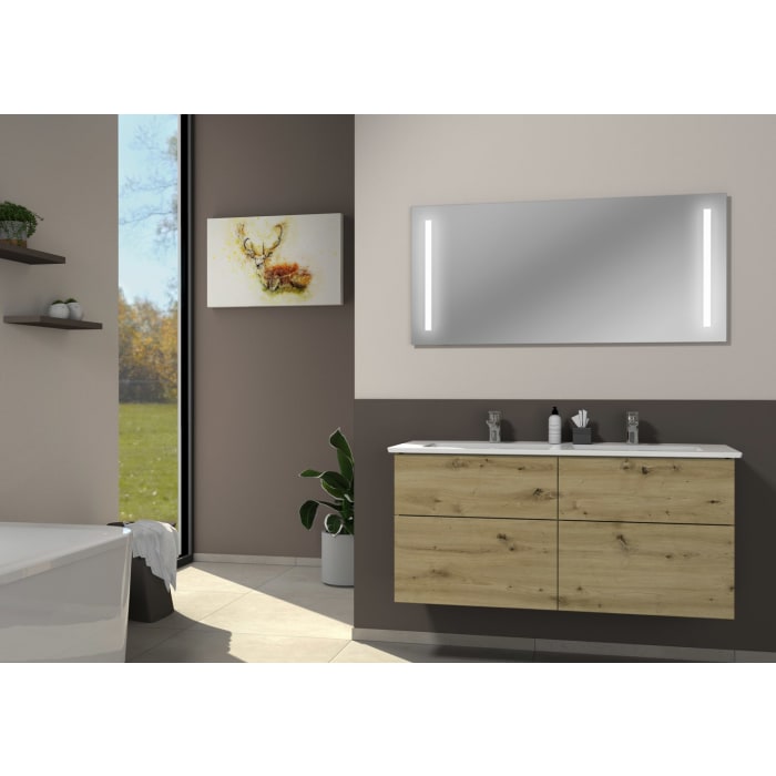 Villeroy & Boch Venticello Waschtisch mit Sanipa 3way-Struktur Unterschrank 130 cm