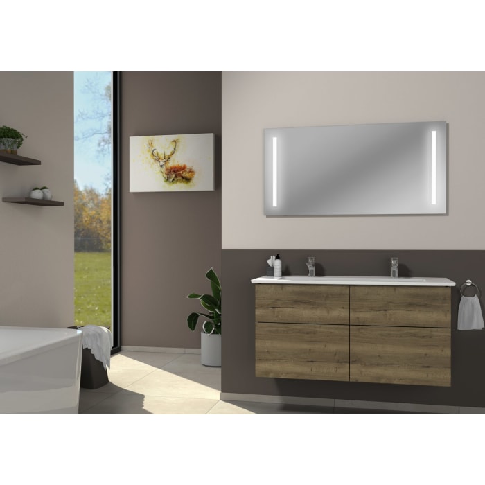 Sanipa 3way-Struktur Unterschrank 120 cm, mit Villeroy & Boch Venticello Waschtisch