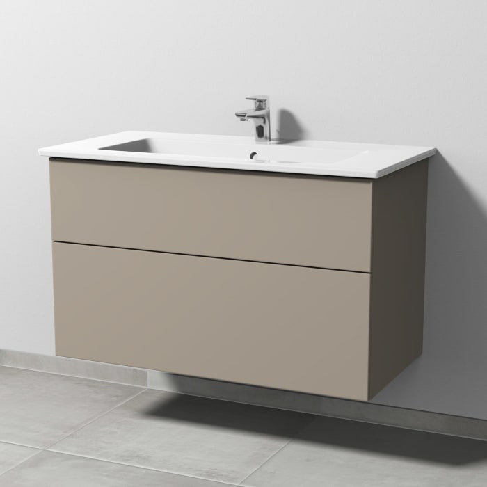 Sanipa 3way Unterschrank 100 cm mit Villeroy & Boch Venticello Waschtisch