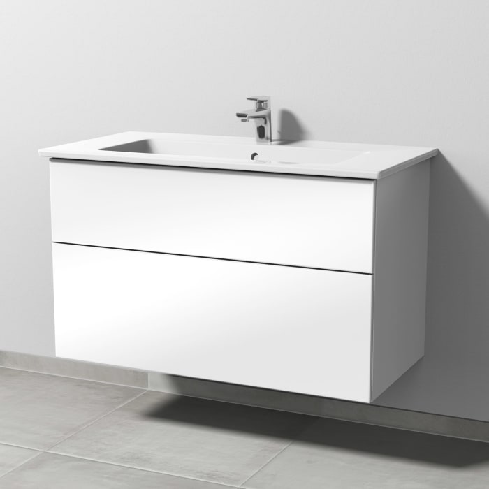 Sanipa 3way Unterschrank 100 cm mit Villeroy & Boch Venticello Waschtisch