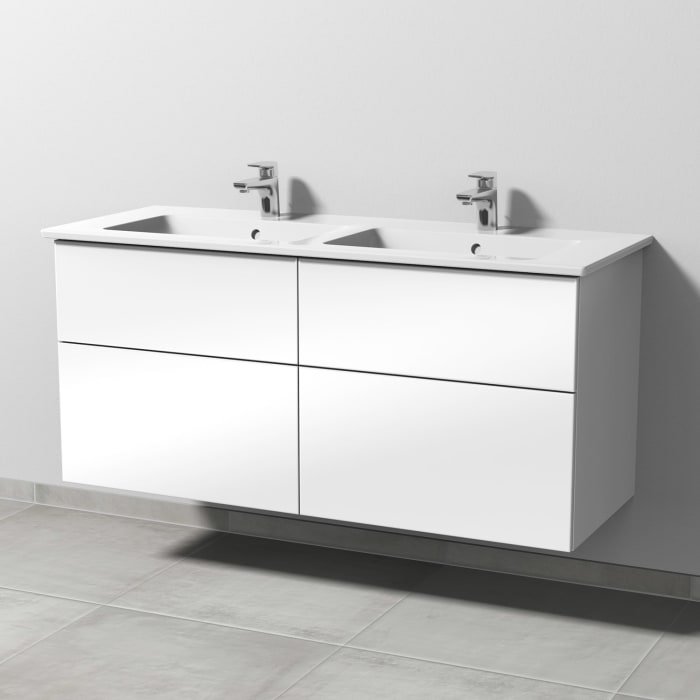 Sanipa 3way Unterschrank 130 cm mit Villeroy & Boch Venticello Waschtisch