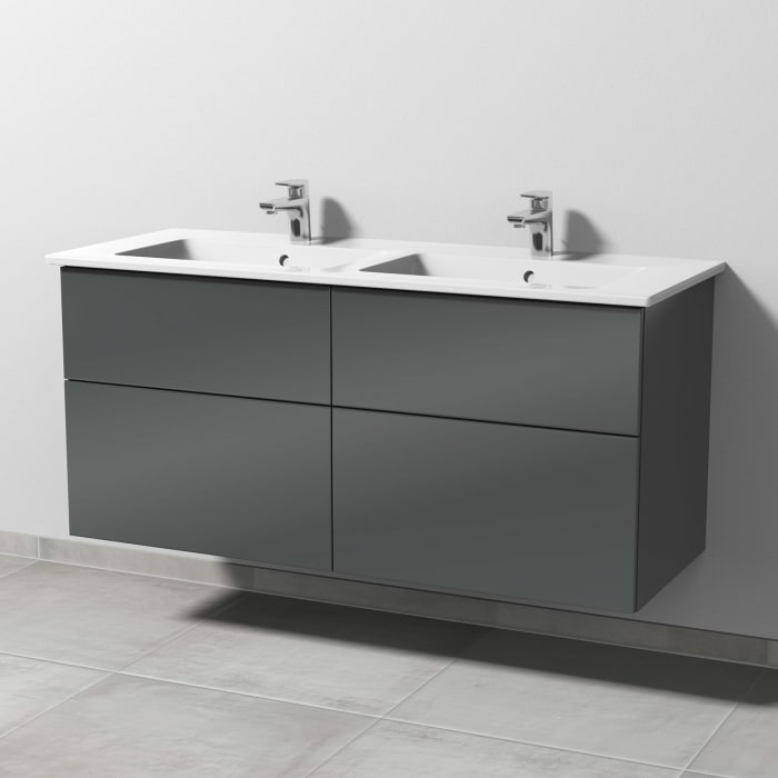 Sanipa 3way Unterschrank 130 cm mit Villeroy & Boch Venticello Waschtisch