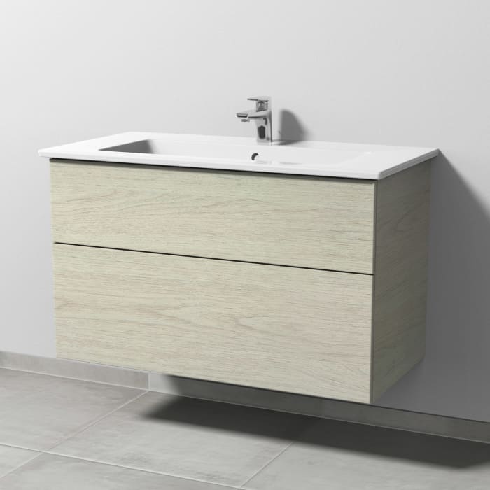 Sanipa 3way Unterschrank 100 cm mit Villeroy & Boch Venticello Waschtisch