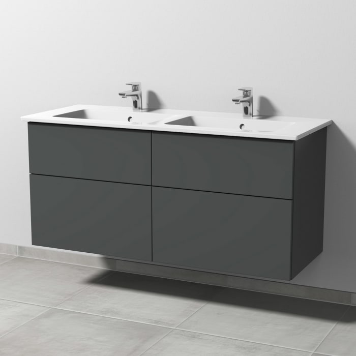 Sanipa 3way Unterschrank 130 cm mit Villeroy & Boch Venticello Waschtisch