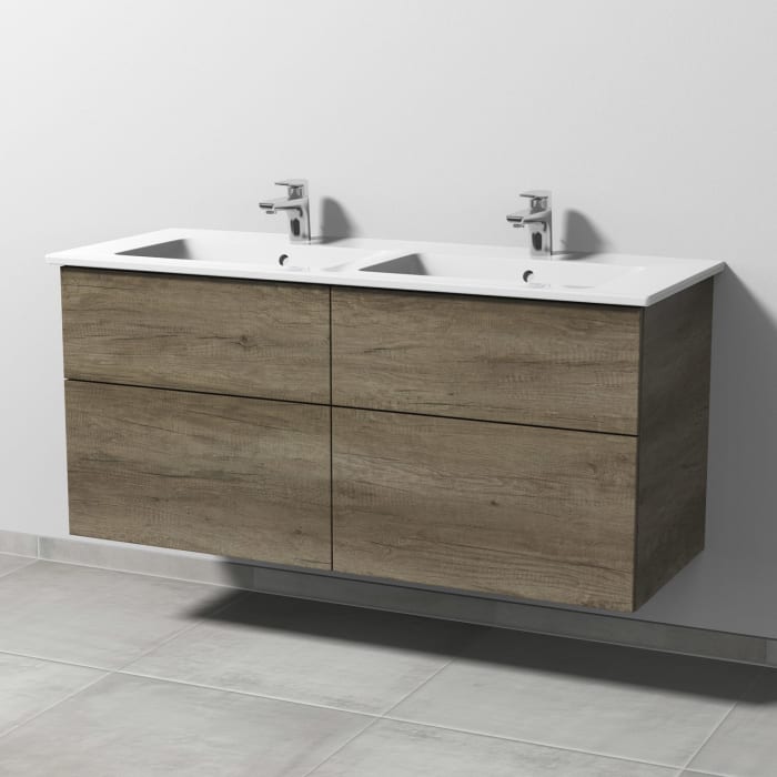 Sanipa 3way Unterschrank 130 cm mit Villeroy & Boch Venticello Waschtisch