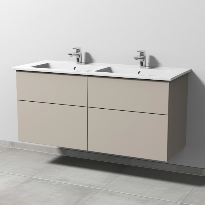 Sanipa 3way Unterschrank 130 cm mit Villeroy & Boch Venticello Waschtisch