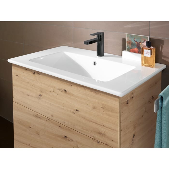 Villeroy & Boch Venticello Waschtisch mit Sanipa 3way-Struktur Unterschrank 80 cm