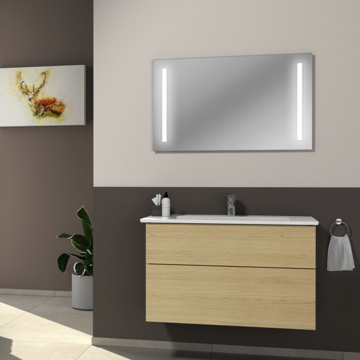 Sanipa 3way Unterschrank 100 cm mit Villeroy & Boch Venticello Waschtisch