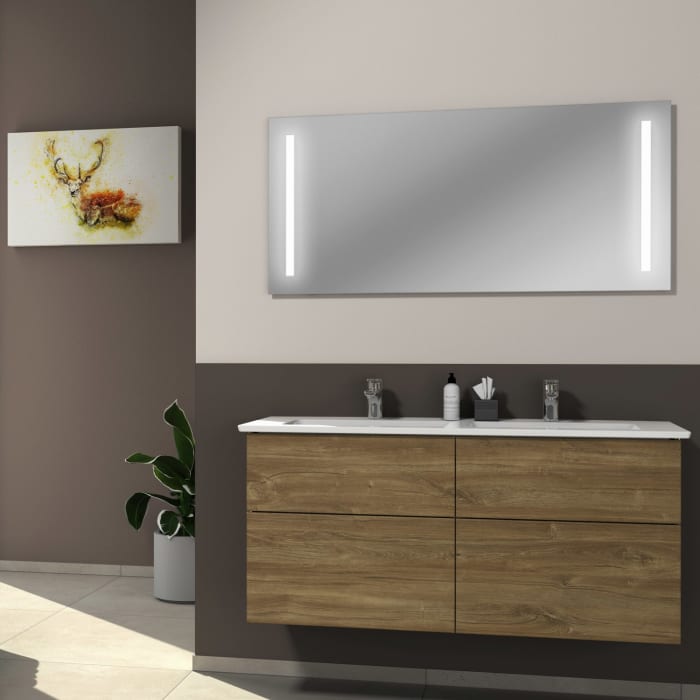 Sanipa 3way Unterschrank 130 cm mit Villeroy & Boch Venticello Waschtisch