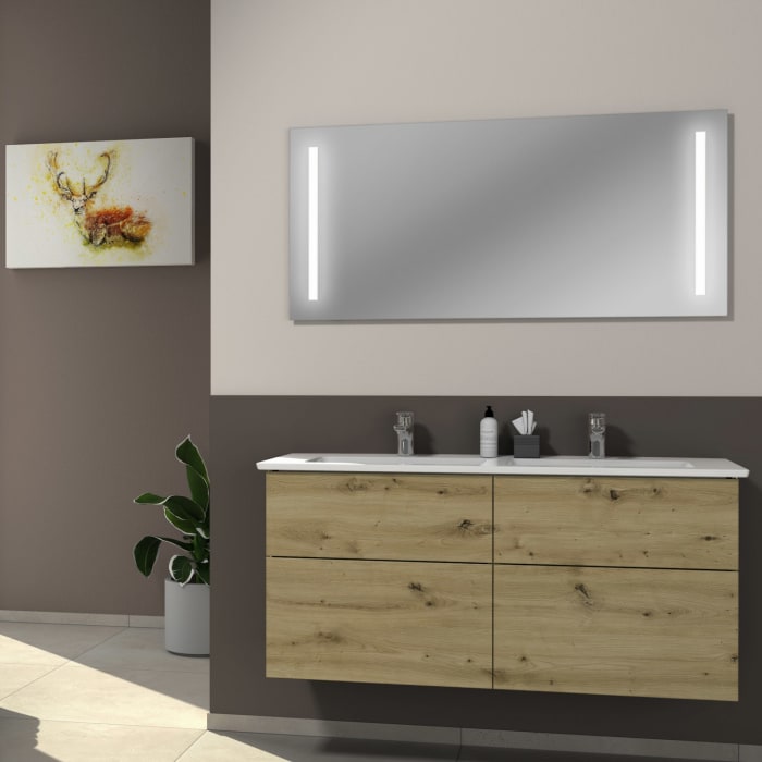 Sanipa 3way Unterschrank 130 cm mit Villeroy & Boch Venticello Waschtisch