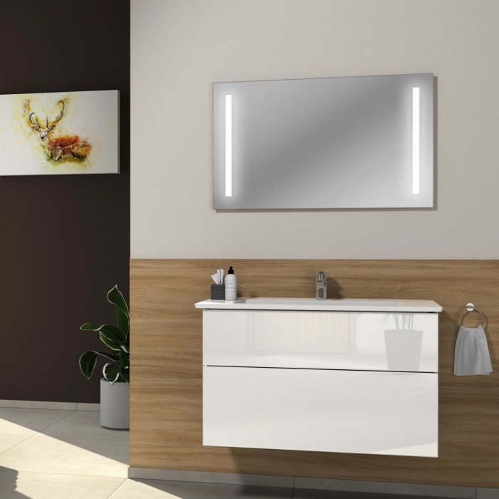 Sanipa 3way Unterschrank 100 cm mit Villeroy & Boch Venticello Waschtisch