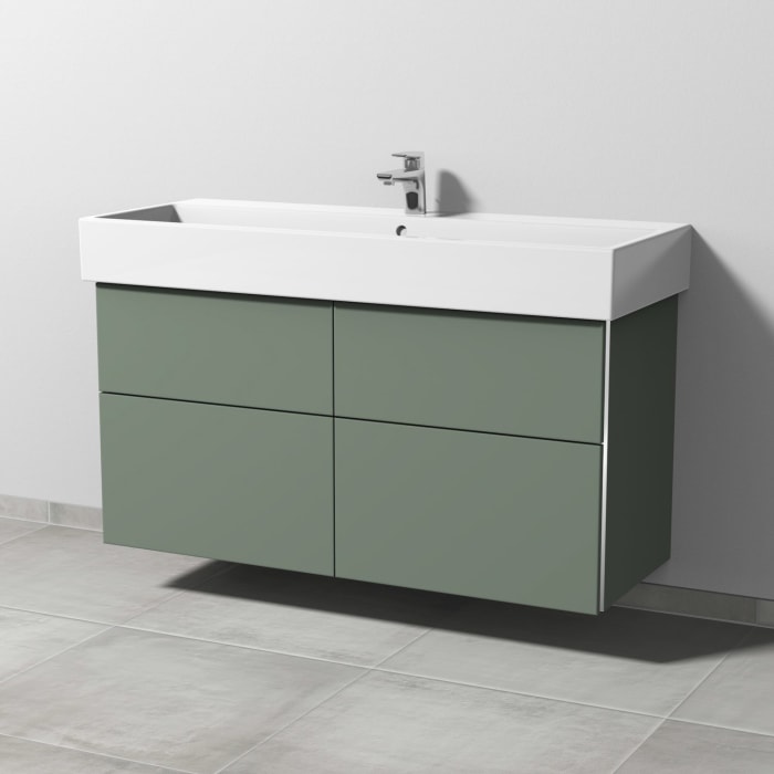 Sanipa 3way Waschtischunterbau für Keramik-Waschtisch Vero Air 120 cm, 4 Auszüge mit Griffleisten