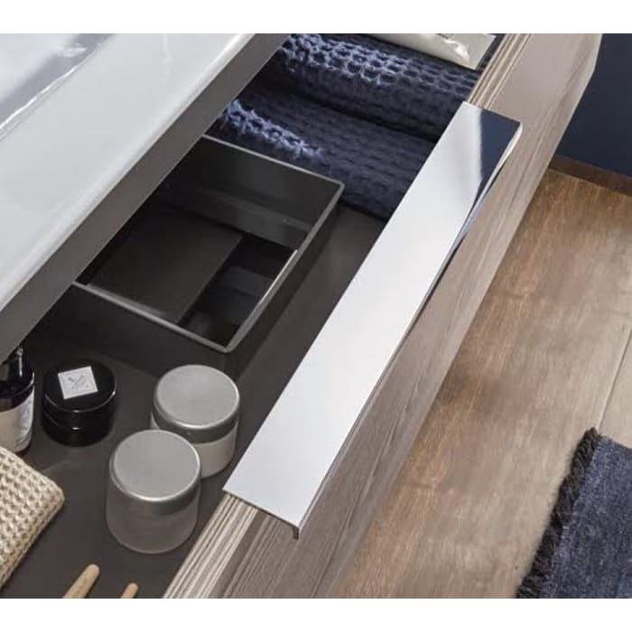 Sanipa 3way Waschtischunterbau für Keramik-Waschtisch Vero 100 cm, 2 Auszüge mit Aufsatzgriff