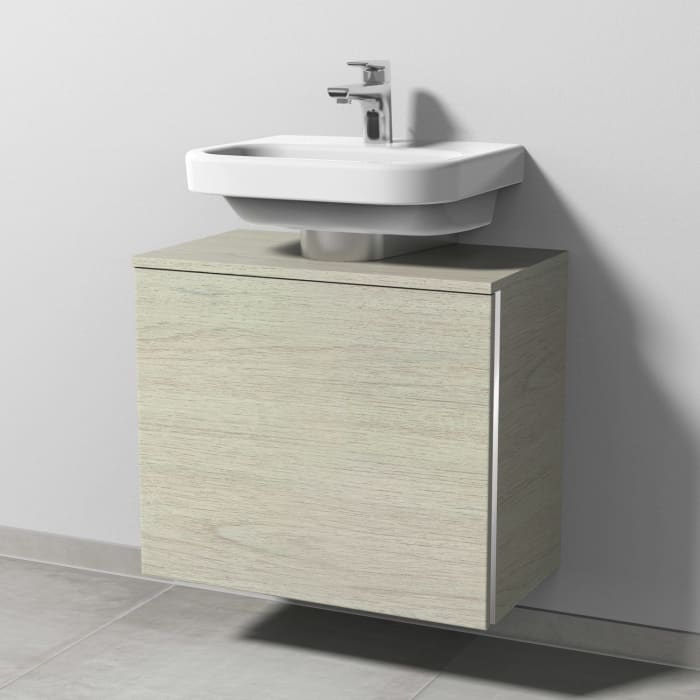 Sanipa 3way Universal-Waschtischunterbau 60 cm, 1 Auszug mit Griffleiste