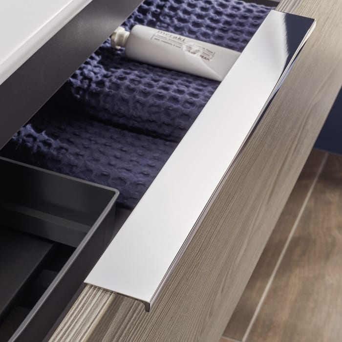 Sanipa 3way Waschtischunterbau für Keramik-Waschtisch Avento 65 cm, 2 Auszüge mit Aufsatzgriff