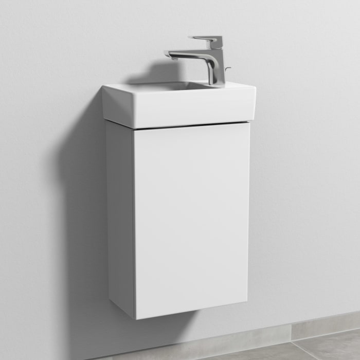 Sanipa 3way Waschtischunterbau für Keramik-Waschtisch Avento 36 cm, 1 Tür, Anschlag rechts, mit Push to open