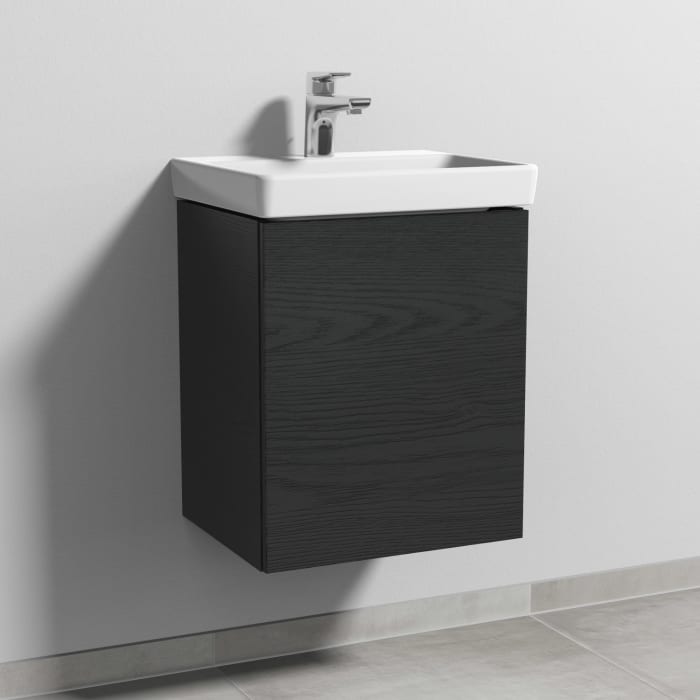 Sanipa 3way Waschtischunterbau für Keramik-Waschtisch Avento 45 cm, 1 Tür, Anschlag rechts, mit Push to open