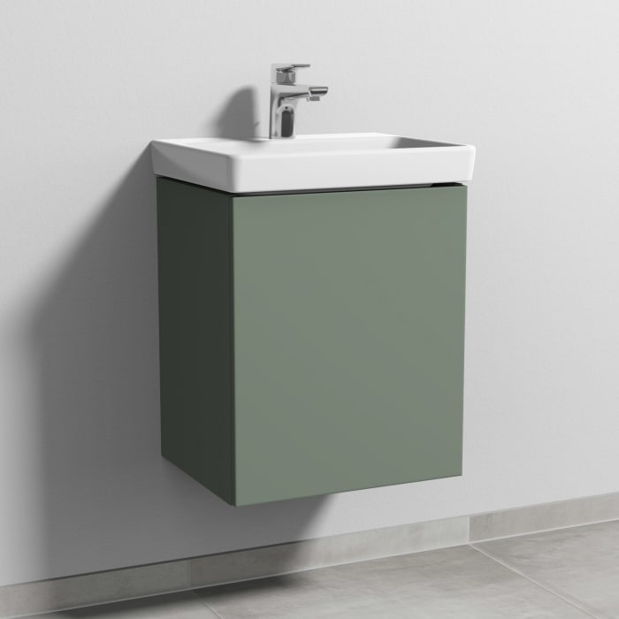 Sanipa 3way Waschtischunterbau für Keramik-Waschtisch Avento 45 cm, 1 Tür, Anschlag rechts, mit Push to open