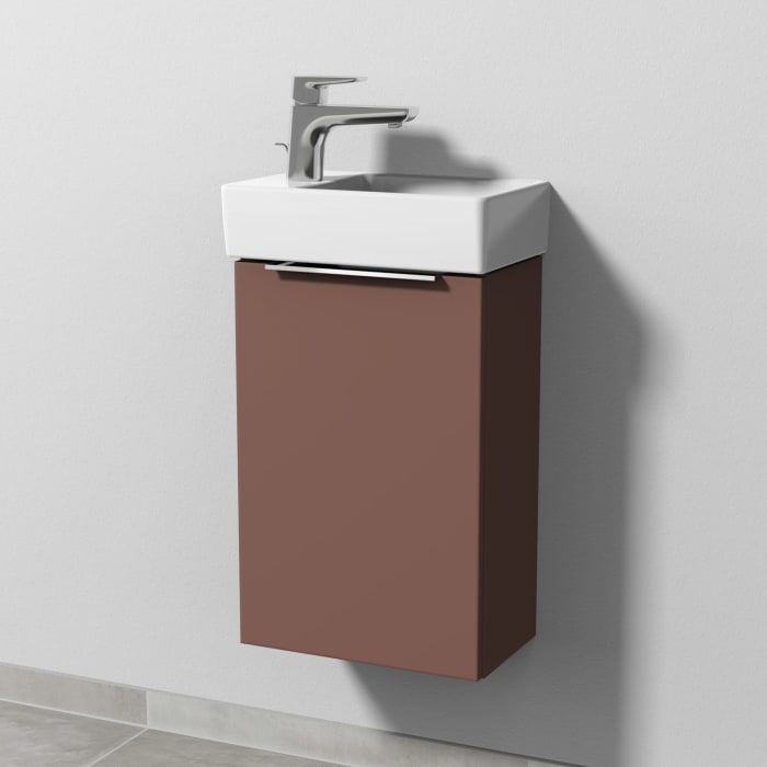 Sanipa 3way Waschtischunterbau für Keramik-Waschtisch Avento 36 cm, 1 Tür, Anschlag links, mit Aufsatzgriff