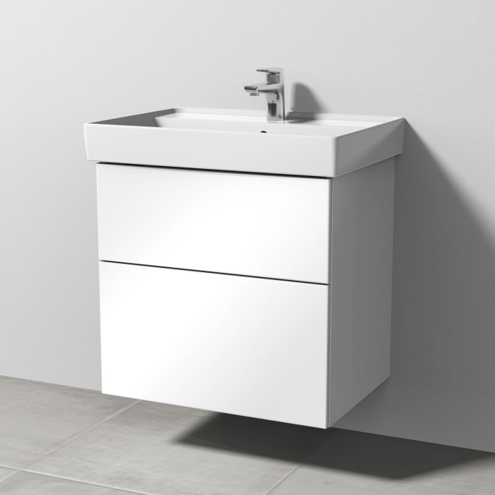 Sanipa 3way Waschtischunterbau für Keramik-Waschtisch Collaro 65 cm, 2 Auszüge mit Push to open
