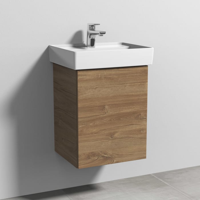 Sanipa 3way Waschtischunterbau für Keramik-Waschtisch Collaro 45 cm, 1 Tür, Anschlag rechts, mit Push to open