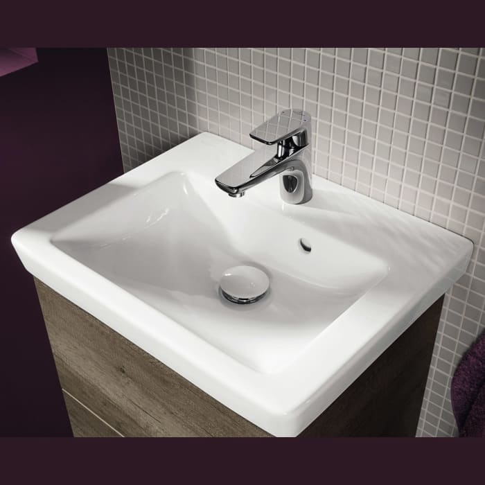 Sanipa 3way Waschtischunterbau für Keramik-Waschtisch Subway 2.0 55 cm, 2 Auszüge mit Aufsatzgriff