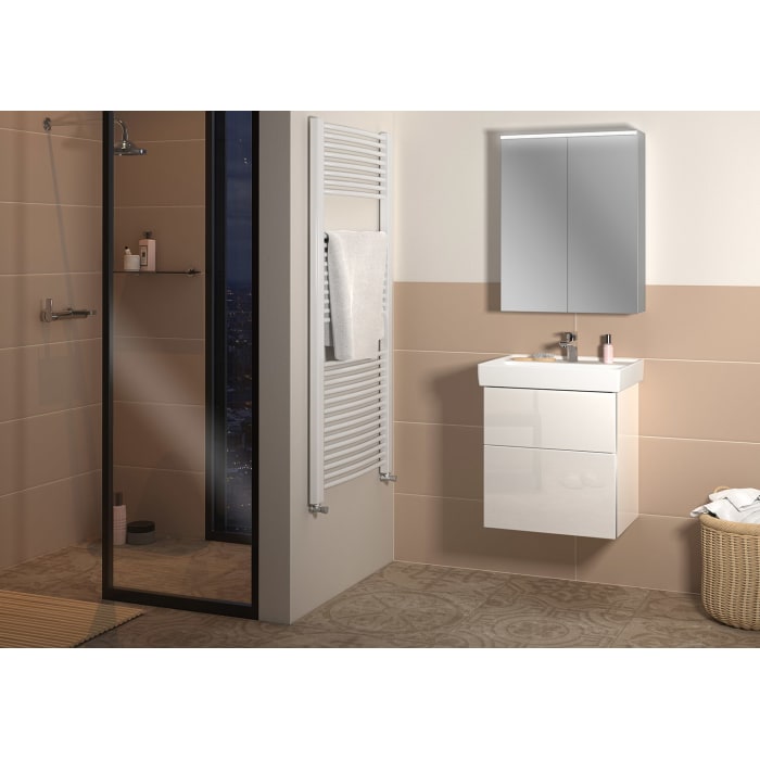 Sanipa 3way Waschtischunterbau für Keramik-Waschtisch Collaro 60 cm, 2 Auszüge mit Griffleisten